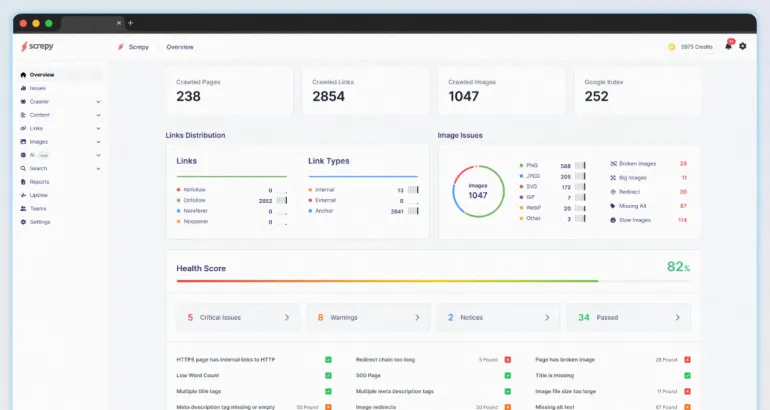 Screpy-Keep an Eye on Your Website Health