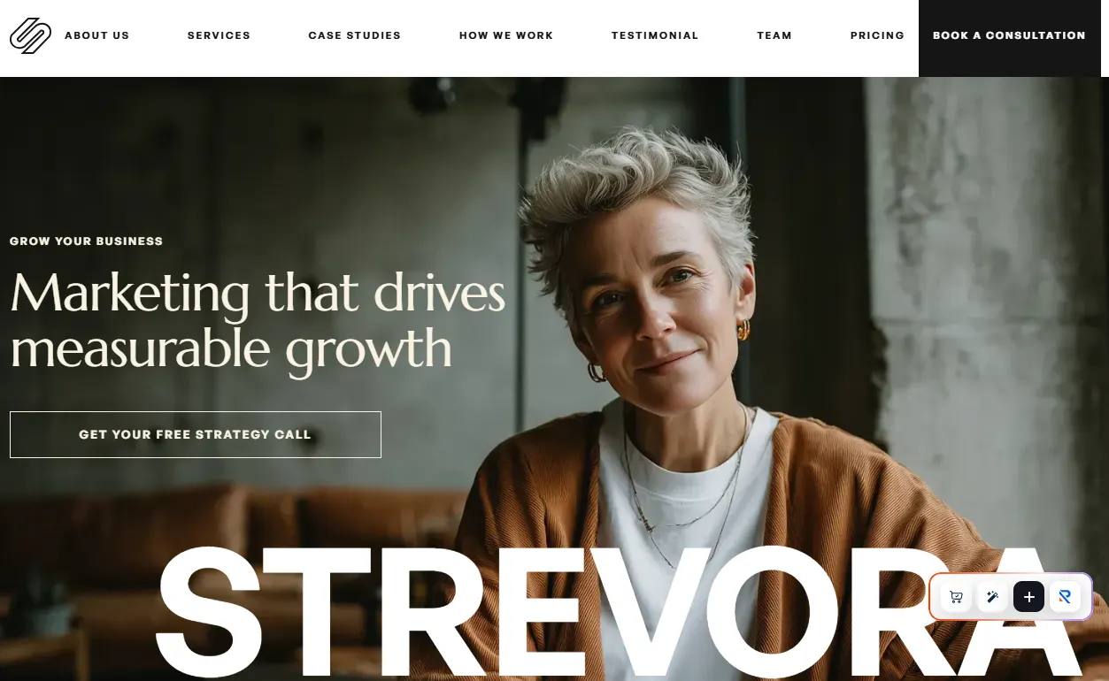 Strevora - Professional Services Website Template