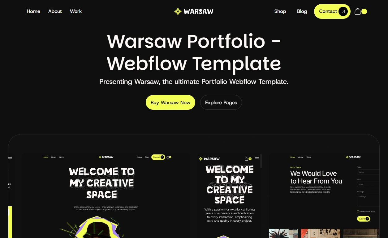 Warsaw - Personal Website Template