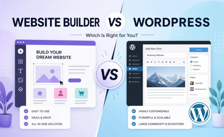 Website builder vs WordPress