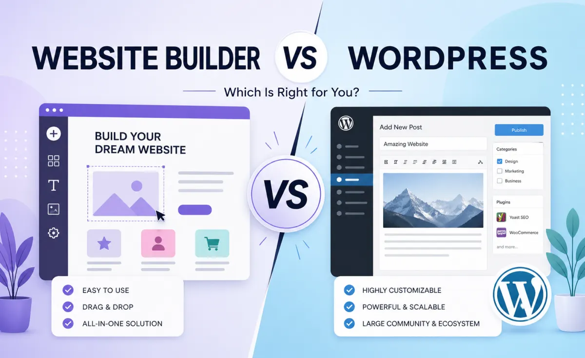 Website Builder vs WordPress: The Best Choice for Beginners