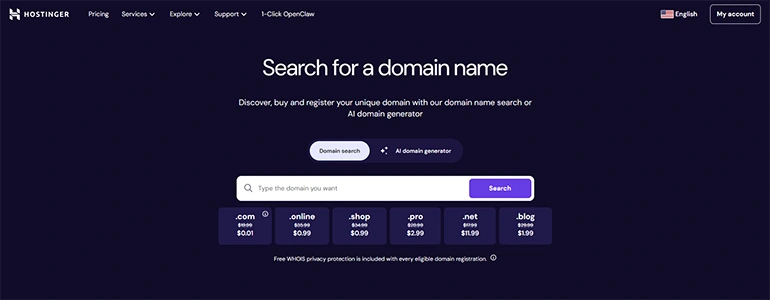 how to choose a domain name for your first website