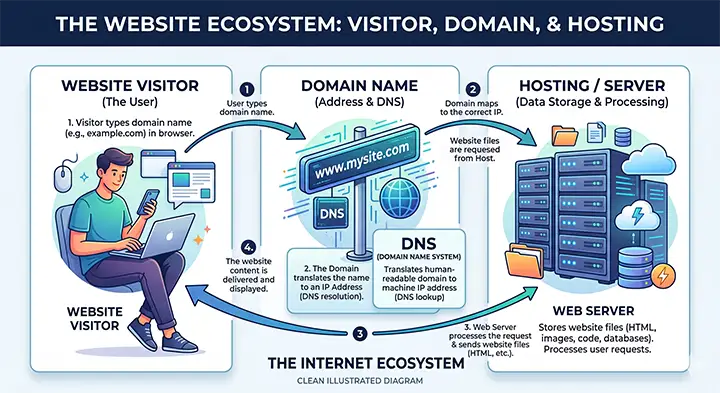 what is web hosting explained for beginners