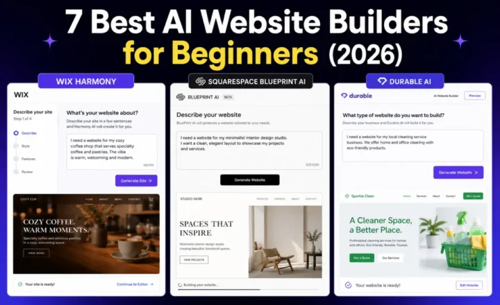Best AI website builders for beginners 2026 overview