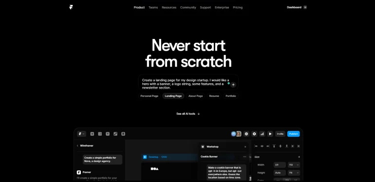Framer AI Website Builder