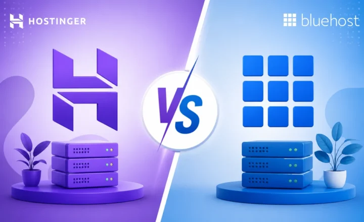 Hostinger vs Bluehost comparison 2026