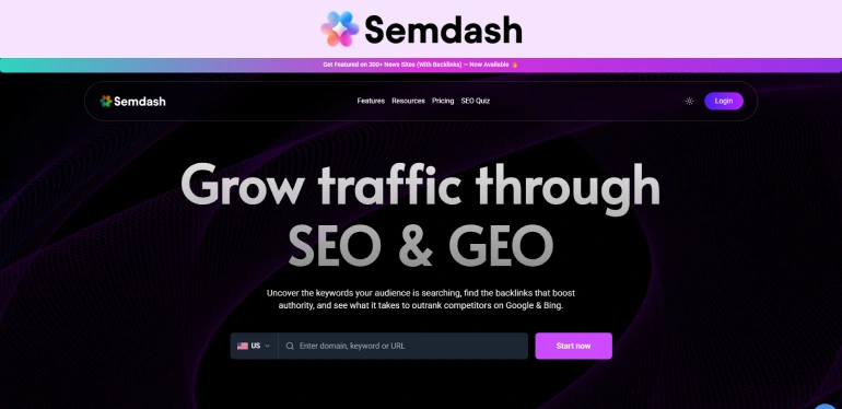 Semdash - Keyword Research and Competitor Intelligence