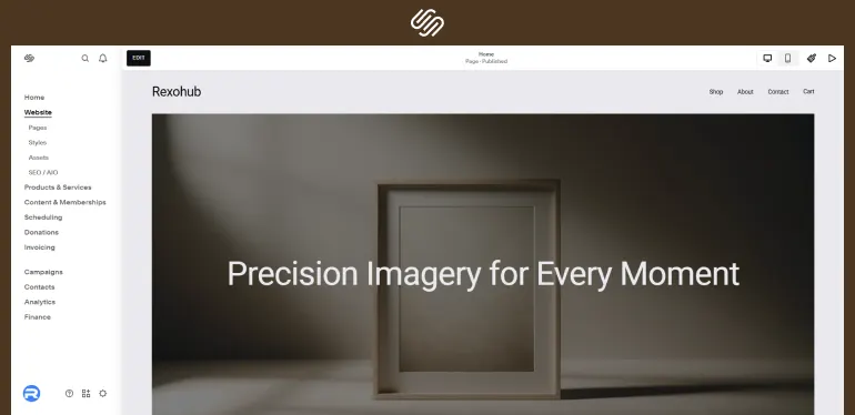 Squarespace- Blueprint AI Website Builder